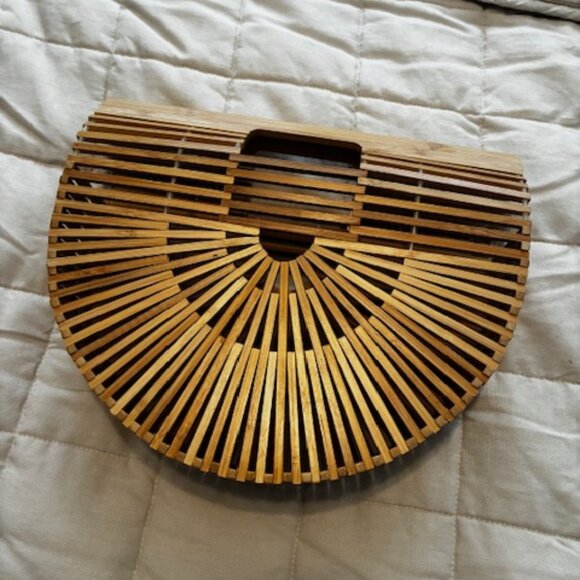 Boho Style Wood Bamboo Bag - Picture 1 of 2